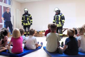 Brandschutzübung in der Caritas-Kita St. Martin